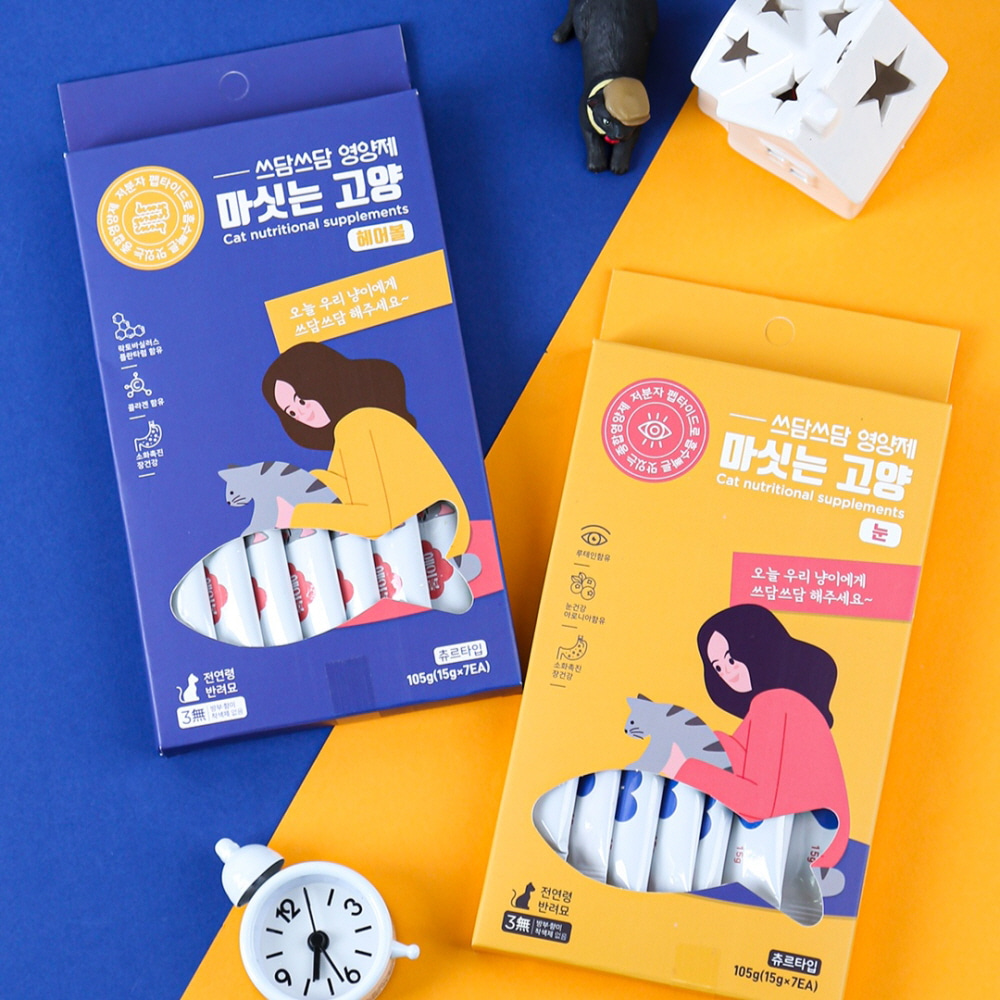 Dr. Pat Pat Functional Nutritional Supplement MaSitneun Goyang for cats[hairball or eyes] 영인바이오